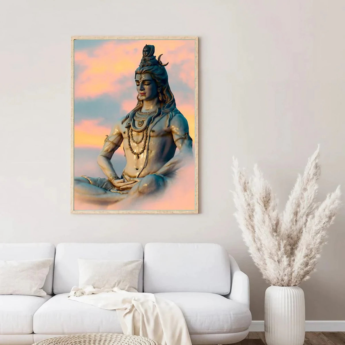 Lord Shiva In Dhyan Mudra Wall Frame – Wall Dazzle